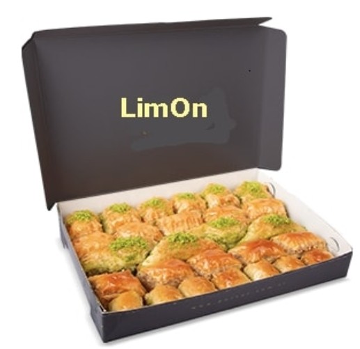 1000 Gr ( 1 Kg ) Karışık cevizli ve fıstıklı Baklava pasta