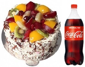 4-6 Kişilik Karışık Meyveli Pasta Fırsat pasta