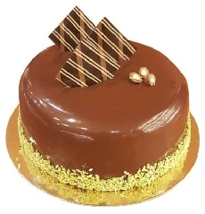 Damak Çatlatan 2-3 Kişilik Sade Çikolatalı Pasta pasta