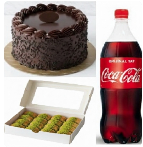 Hijyenik Üretim 9-10 Kişilik Fıstıklı Menü pasta